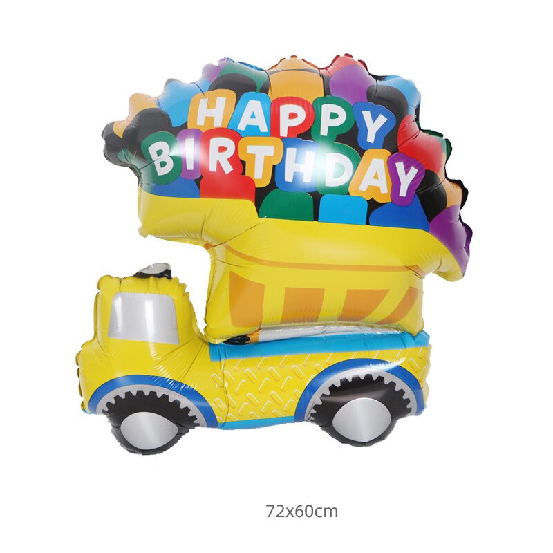 Cartoon Auto Ballon Kinderen Speelgoed Drijvende Lucht Bal Auto Trein Pickup Vrachtwagen Verjaardagsfeestje Decoratie Aluminium Folie Ballon: Balloon car