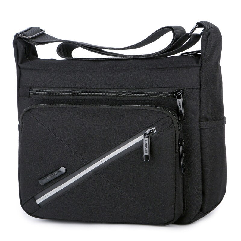 Waterproof Shoulder Bags Large Capacity Business Casual Messenger Bags Handbags Mini Briefcase For Men Sales XA500ZC: Black 02