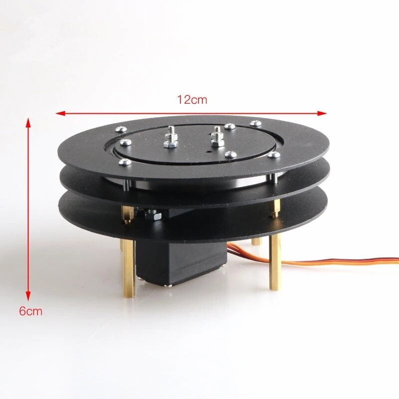 2 Dof Alle Metalen Rotatie Base Platform Voor Robot Arm Met 2Pcs High Torque Servo 996r/KS3518 Robotic onderwijs Project Van Arduino