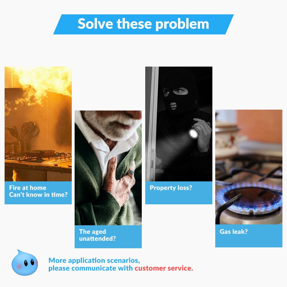 WIFI GSM 4G Alarm System Tuya App Kontrolle Heimat Sicherheit Bewegung Sensor Buglar Alarm 2,4 zoll voll berühren 4G GSM Farbe Bildschirm Tafel