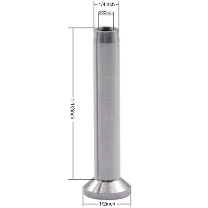 34PCS 316 Stainless Steel Fixed Ends Stemball Swage Stud Dead Ends Hardware Kit for 1/8 Inch Wire Rope Cable Railing