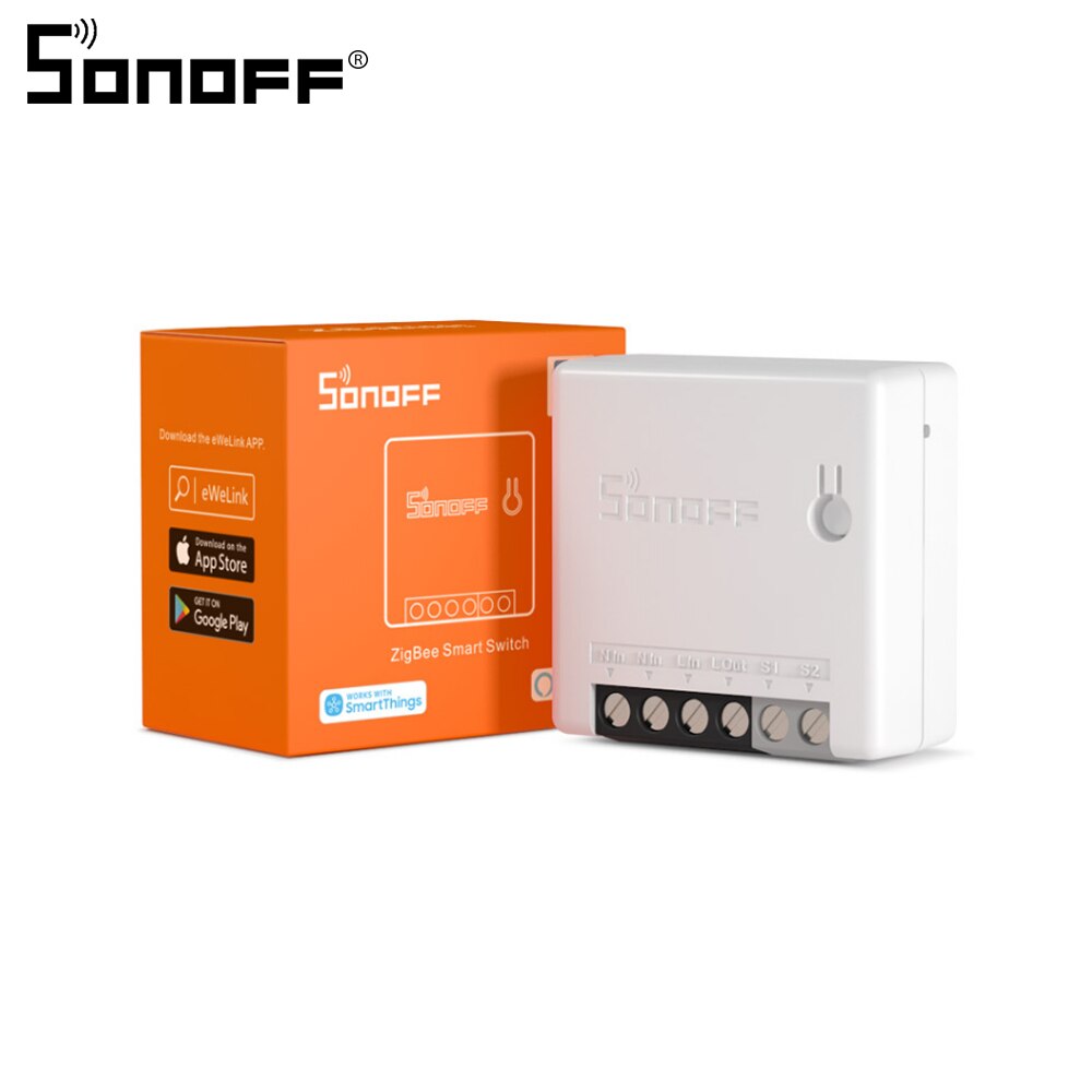 Sonoff-interruptor inteligente Wifi Zigbee, Mini, puente, Sensor de puerta, inalámbrico, temperatura, humedad, movimiento, para Google Home y Alexa: ZigBee ZBMiNi