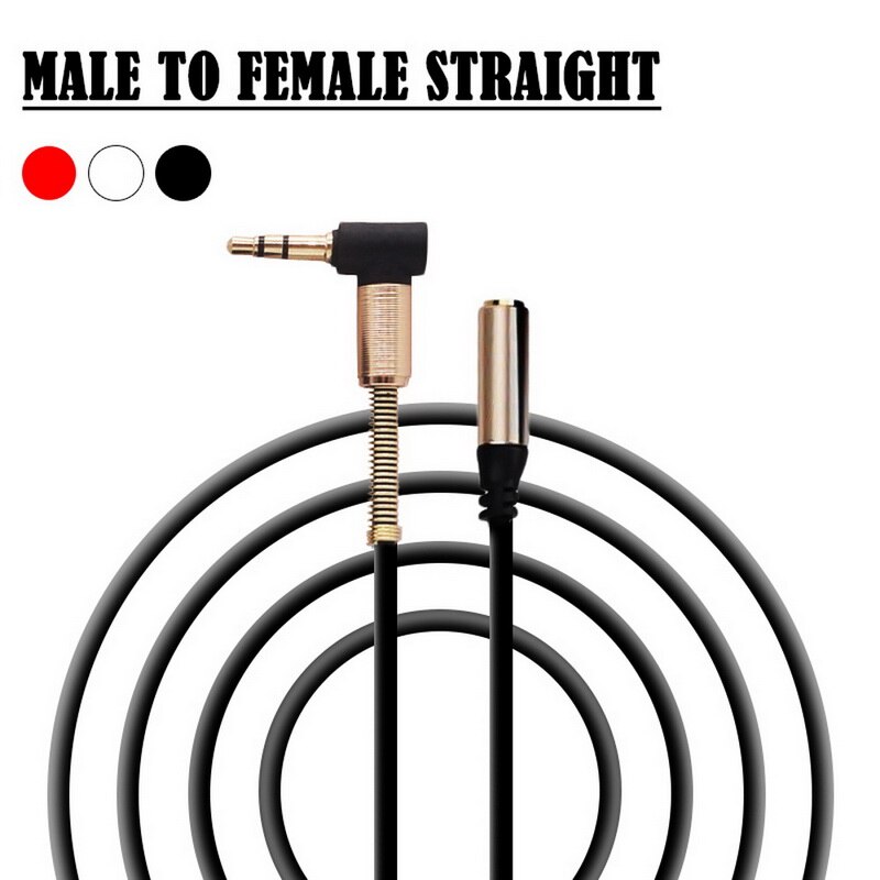 Elbow spring retractable 3.5mm audio cable aux audio speaker cable retractable cable car cable Extension Cable Retractable Cable