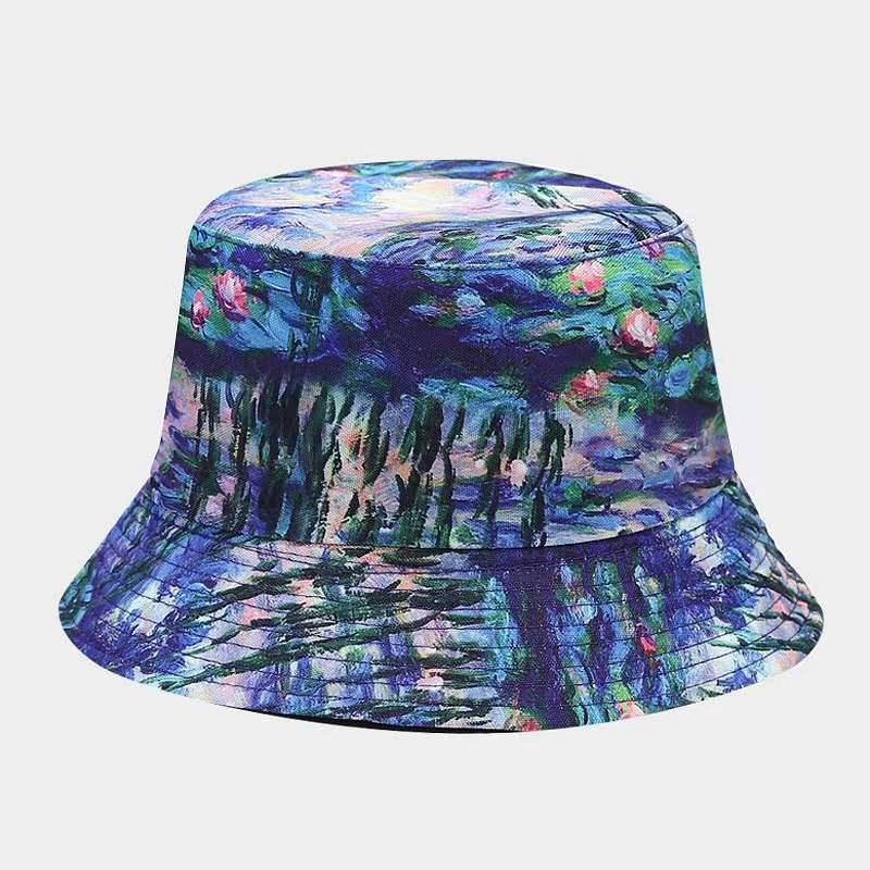 Emmerhoed Dames Heren Lente Zomer Hoeden Voor Vrouwen Gedrukt Visserspet Dubbelzijdig Outdoor Zonnebrandcrème Zonnehoed Opvouwbare Bob Nieuw: Rood