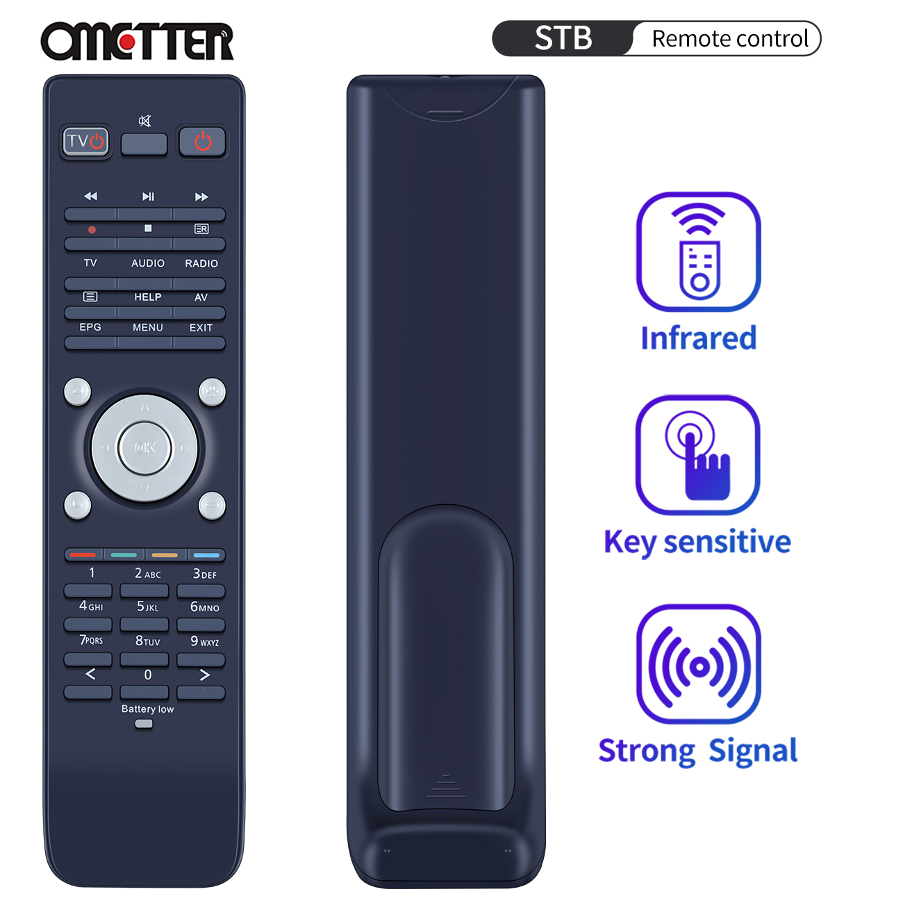 Vu+ kaukosäädin vu duo 2 /  vu+ duo 2 /  vu+ duo / vu + uno 4k /  solo 2 stb ultimo 4k zero tv-boksi tv yleistoiminnolla