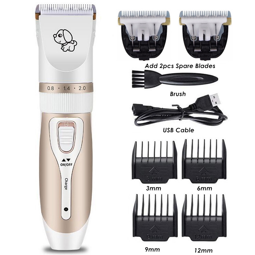 Electrical Pet Clipper Grooming Kit Rechargeable Pet Cat Dog Hair Trimmer Shaver Set Hair Cutting Machine