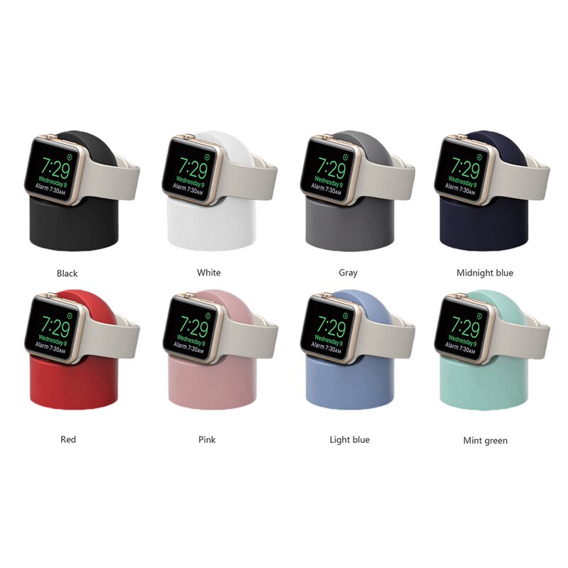Charging Base, Universal iWatch Charging Stand Power Adapter Silicone Dock for Apple Watch（Apple Watch Charger Not Included）