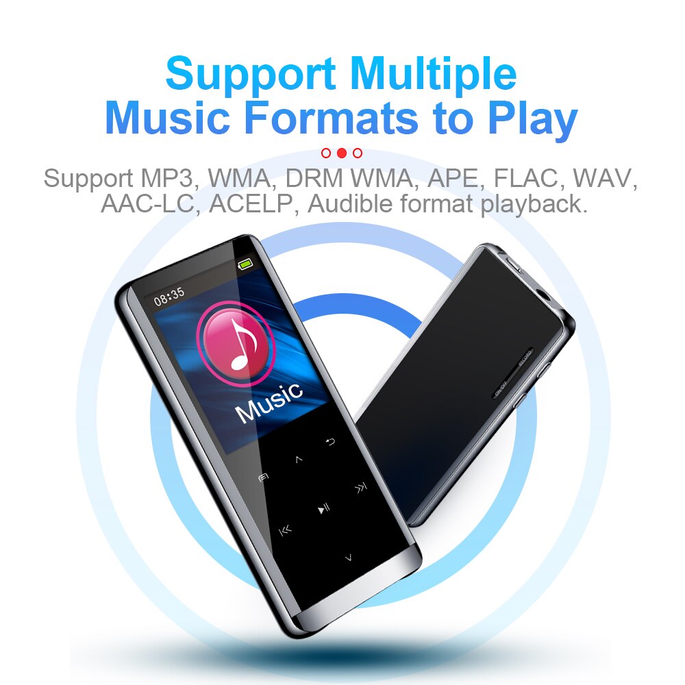 Docooler 32GB M13/M9 MP3 jugador portátil Reproductor de música Digital Bluetooth musical Walkman Reproductor de Radio FM 8GB 16GB