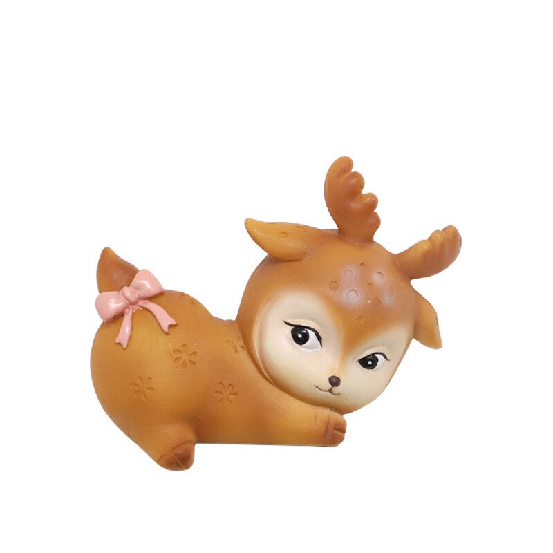 Japanse Cartoon Stickers Op De Muur Slapen Herten Baby Switch Sticker Thuis Hars Decoratie Kinderen Room Decor: lean over