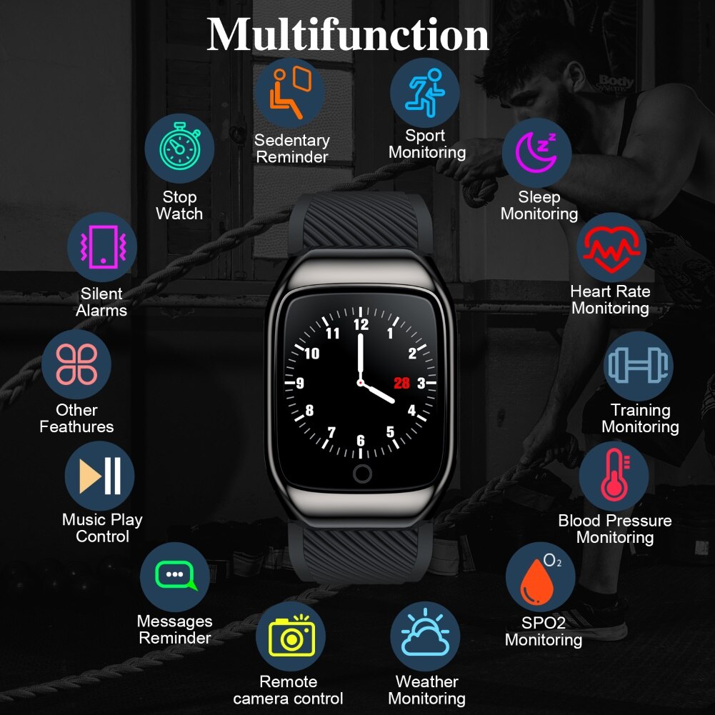 2 In 1 S300 Smart Horloge Mannen Oordopjes Tws Bluetooth 5.0 Koptelefoon Smartwatch Muziek Sport Voor Oefening Run Voor Android ios