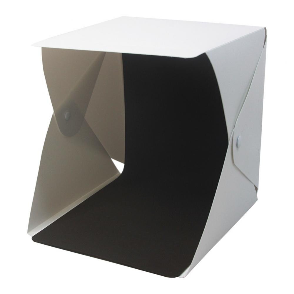 Portable Foldable LED Photo Studio Shooting Photography Light Box Tent Softbox + Black White Backdrops for Professionals