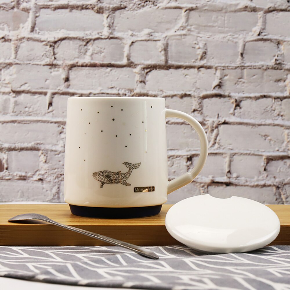 Ambiente porseleinen koffiekopje ca. 400ml beker Bone China mok voor thee of koffie, met bloemenmotief, zomers, lente, hallo lente