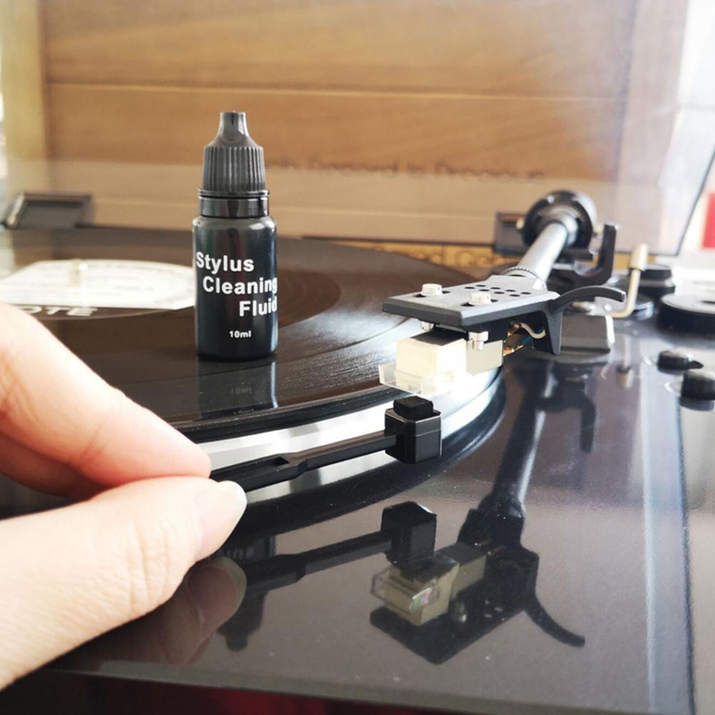 Vinyl Record Needle Solution Cleaner Carbon Fiber Cleaning Brush Anti-static Dust-proof Cleaning Fluid Record Player Clean Kit