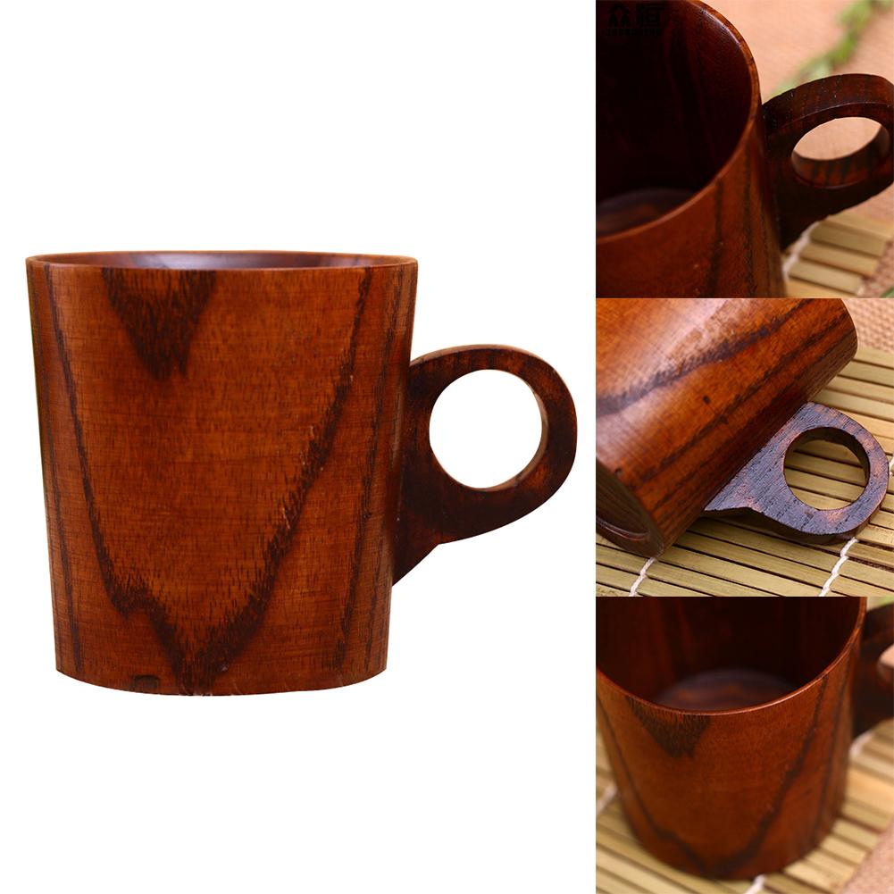 Wood Cup Primitive Handmade Wooden Cup Breakfast Beer Milk Drinkware Green Tea Cup Water Bottle Coffee Mug Kitchen Bar Gadgets