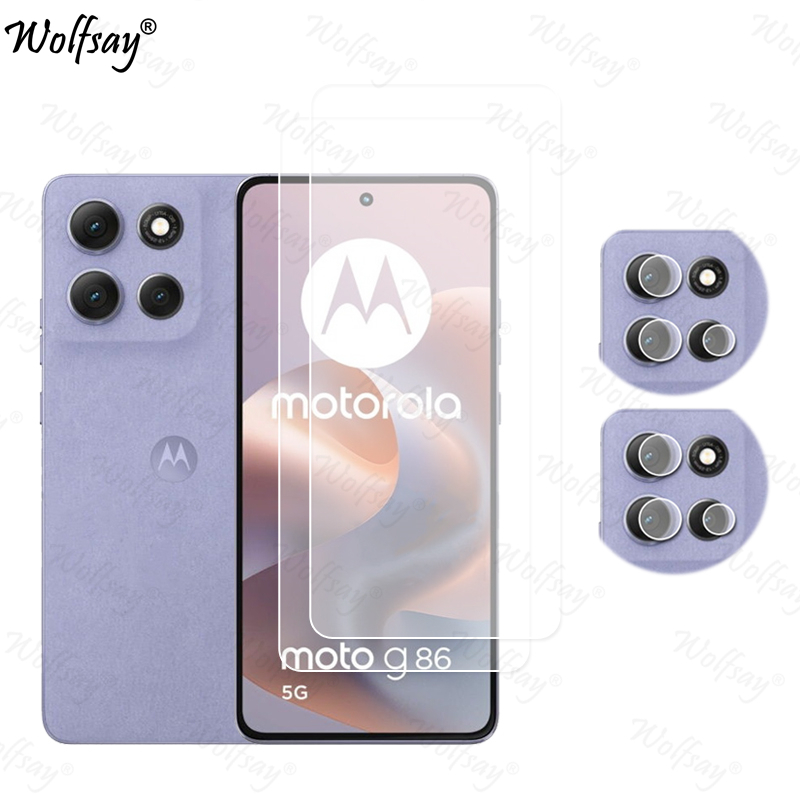Camera Lens Protector For Motorola Moto G86 Screen Protector Tempered Glass For Moto G86 5G Glass For Moto G86 Glass 6.67 inch: Verde escuro