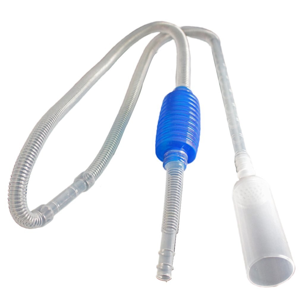 AQQA Aquarium Siphon 3-in-1 - Mulmsauger Mit Verstellbarem Rohr Für Wasserwechsel