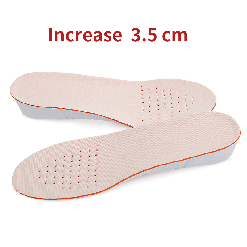 Semelles orthopédiques pour hommes et femmes, 1 paire, semelles rehaussantes de 3.5 cm, Support d&#39;arc invisible, Absorption des chocs, chaussures pour femmes: Increase 3.5 cm / EU (41--45)  L