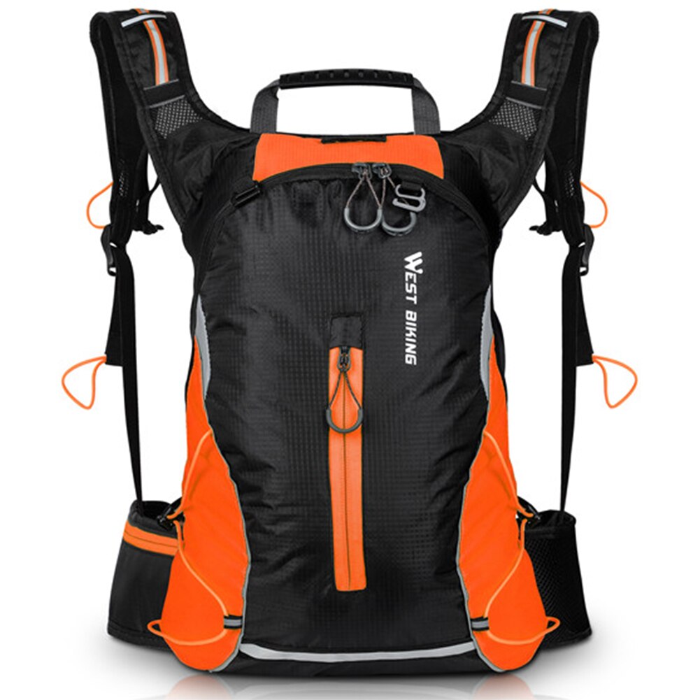 Mochila deportiva portátil para bicicleta, bolsa de nailon para senderismo y escalada al aire libre, para acampar, ciclismo de montaña: Rojo