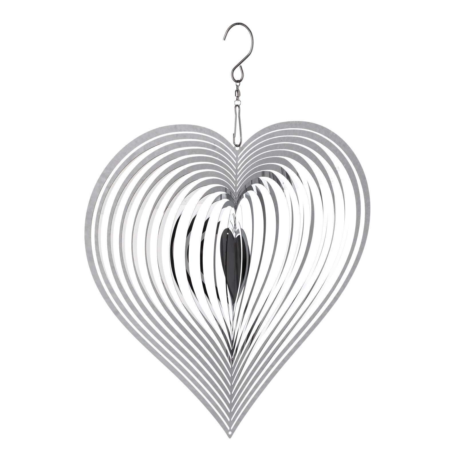 3D -shaped Rotating Wind Chimes Flowing-Light Effect Home Garden Decoration Outdoor Hanging Decor Wind Spinners