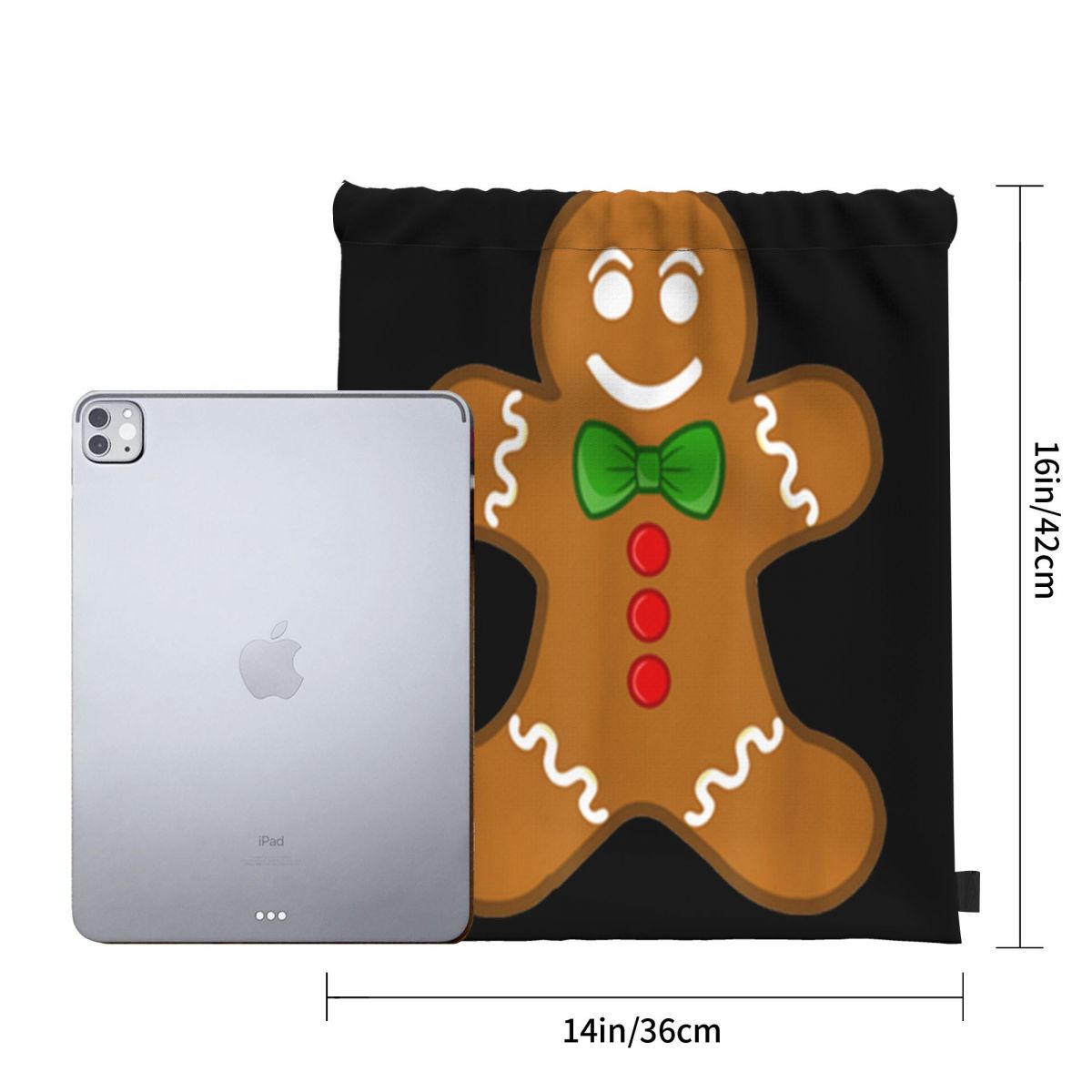 Awesome Gingerbread Man Kerst Cookie Bakken Volwassen Comfortabele Tassen Rugzak Tas