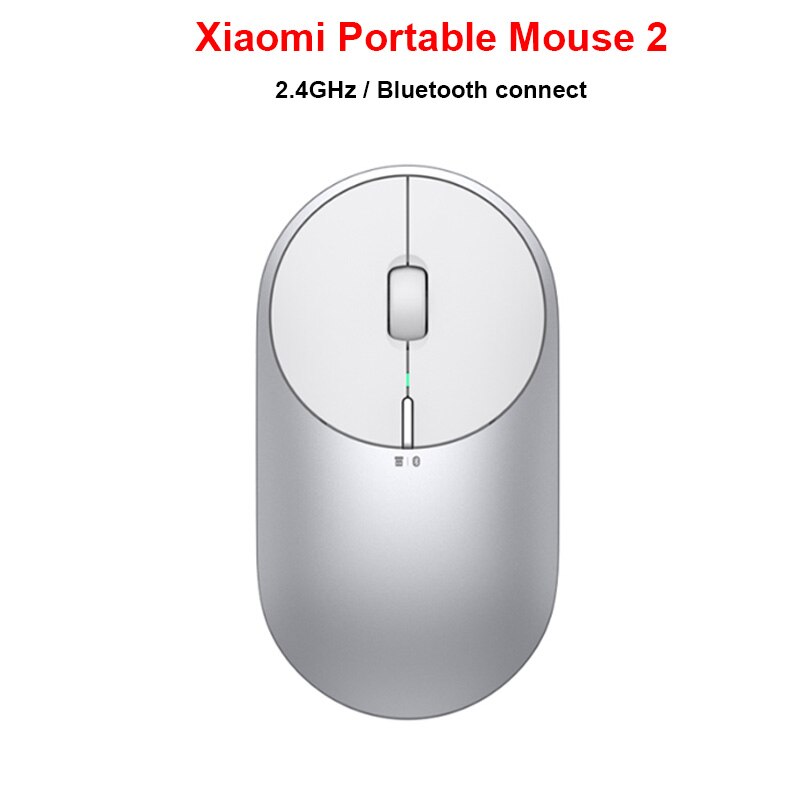Originele Xiaomi Mi Draagbare Muis 2 4-DPI 4000 2400 1800 1200 Bluetooth RF2.4 Aluminium Metal Abs Windows 10 Android mac: Portable mouse S