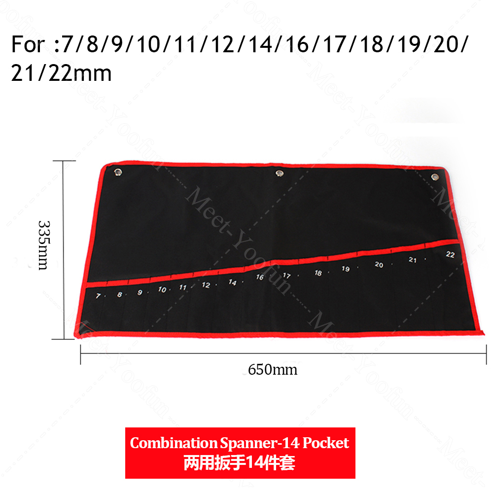 Tool Hand Repair tools Practical Canvas Tool Bag wrench tool roll up Foldable Spanner Organizer Pouch Case hand tool storage bag: TT08