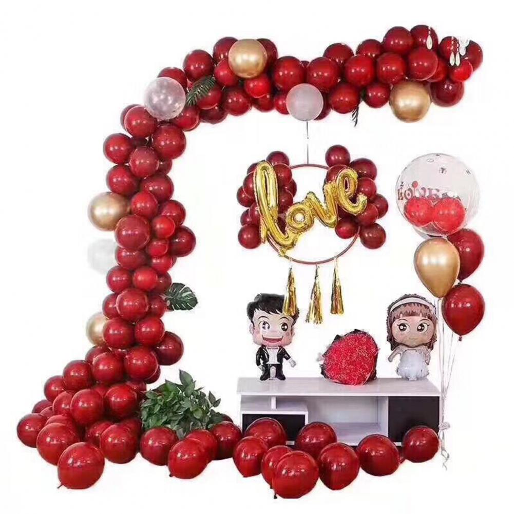 50/100szt. okrągły kształt serca balon lateksowy propozycja ślubna walentynki wystrój pokoju z okazji urodzin Ballon dzieci niemowlę prysznic