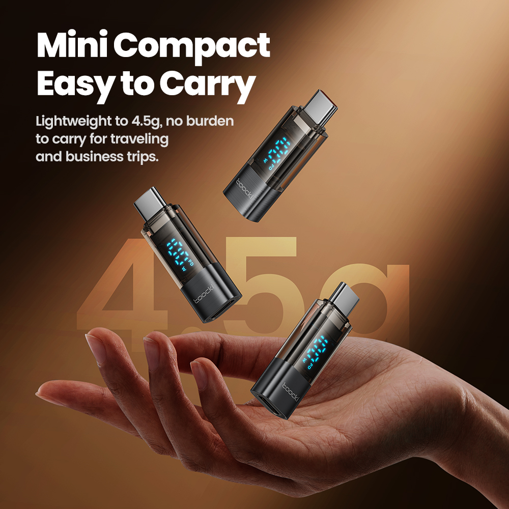 Toocki USB 2.0 OTG Adapter 100W USB C męskie na typ C żeńskie złącze do transmisji danych Xiaomi Samsung Macbook