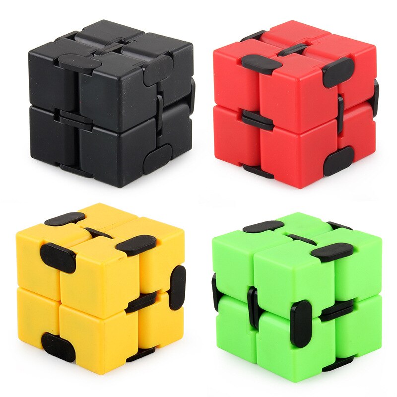 Spielzeug Finger Hand Anti-Stress-Cube Magie Platz Tragbare Vier Ecke Labyrinth Spielzeug Magie Unendliche Cube Dekompression Spielzeug