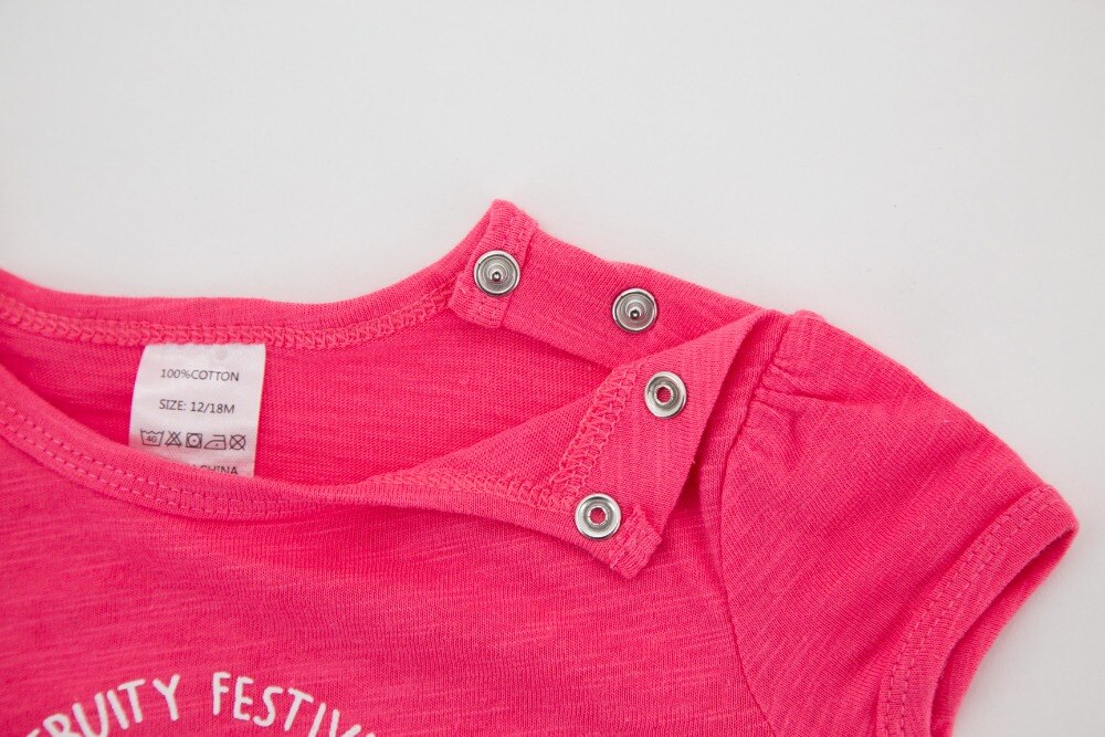 Camiseta de algodón para niñas de Kavkas, camisetas de manga corta de verano para niñas, ropa para bebés, camisetas para niñas, Tops para bebés