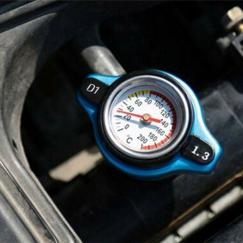 Tapa de radiador térmico de estilismo de motocicleta para coche, cubierta de tanque, medidor de temperatura de agua con seguridad de utilidad 0,9 Bar/1,1 Bar/1,3 Bar