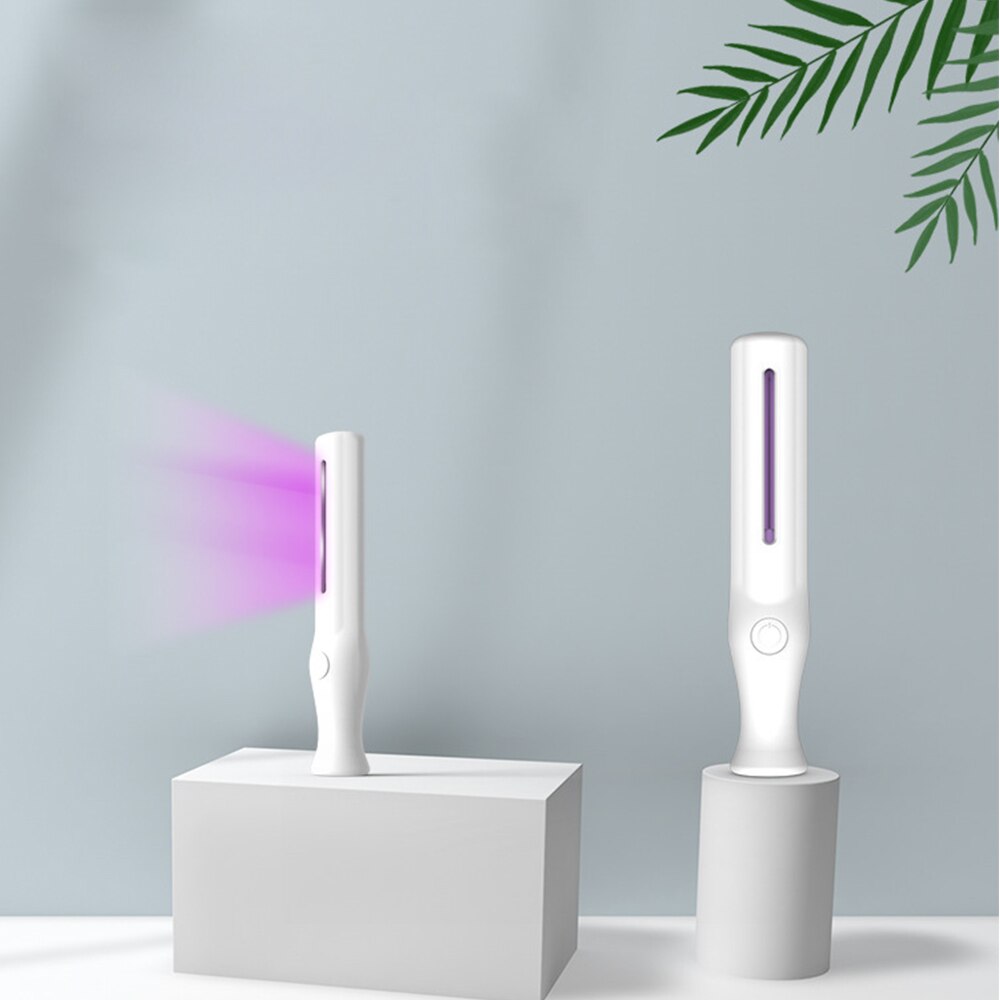 Portable UV Disinfection Lamp Light by AAA Battery Powered UV Sterilizer Mite Lights for Home Office Bedroom Living Room