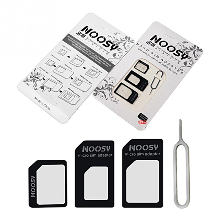 4 in 1 Nano Sim Card Adaptersto Micro Sim to Stander Sim Card SIM Card Tools For LG G4 G5 Spirit L90 For iphone 4S 5 6S card sui
