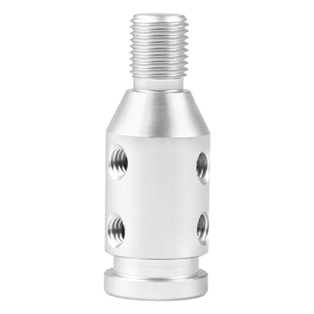 M10 x 1.5 Car Auto Universal Aluminum Gear Shift Knob Adapter Threaded Shifter Car Accessories Supplies Products: Silver