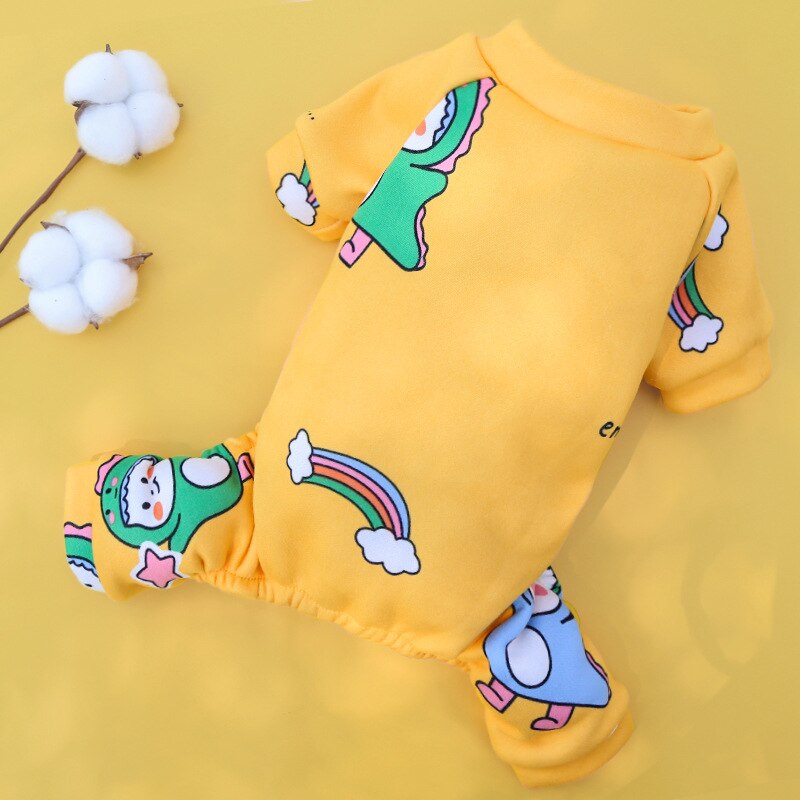 Ropa de dormir para perros pequeños, Mono para cachorros, pijamas para Chihuahua, abrigo para mascotas