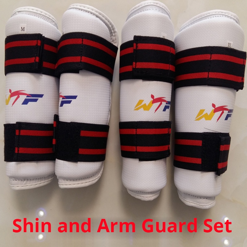 1 Pair Shin/Arm Guard For Kick Boxing MMA Karate Taekwondo Sanda Fight Protective Equipment Muay Thai Protector Shin Arm Guards