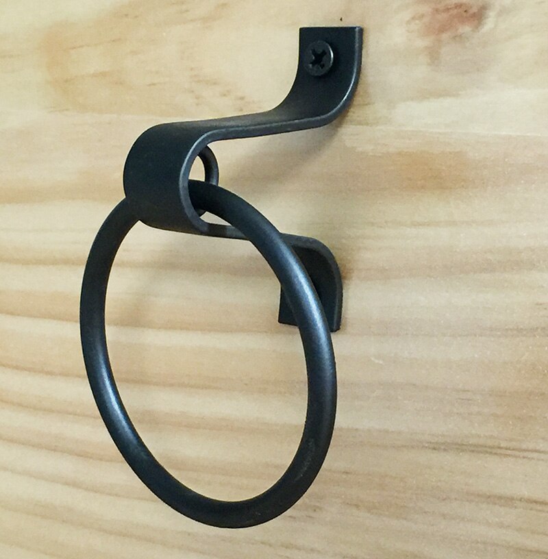 Amerikansk sort dørknopper lille håndtag trædør værktøjskasse hardware håndtag ring ring spænde håndskab skuffe træk ring