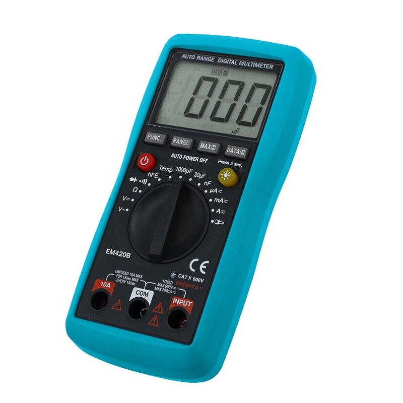 all-sun EM420A EM420B Digital Multimeter AC/DC Voltage&Current Multimeter with Continuity Diode Battery Capacitance Tester: EM420B