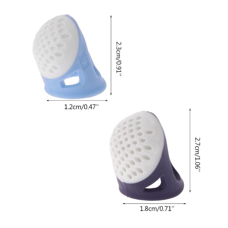 Silicone Pin Needles Thimble Finger Protector DIY Sewing Needlework Accessory