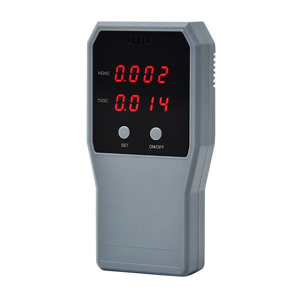 Air Monitor Formaldehyde Detector Vervuiling Meter Indoor Hcho Tvoc Tester Real Time Lucht Tester Met Lcd-scherm