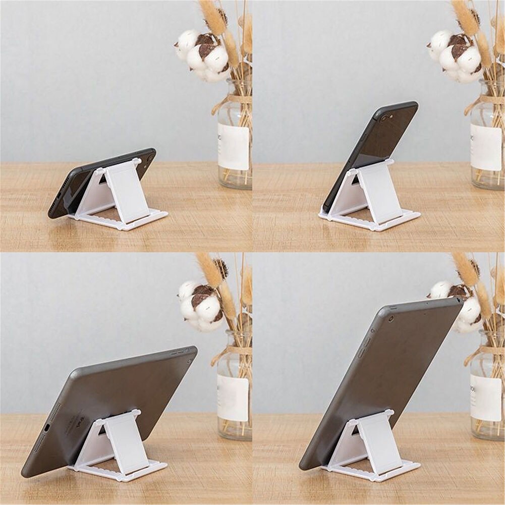 Soporte de teléfono portátil ajustable para iPhone, soporte Universal de plástico para tableta, iPad, Samsung, Huawei, Laze