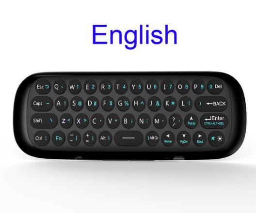 vontar 2.4G Wireless Mini Keyboard Air Mouse 057 English Russian For Windows Android TV Box Rechargeable same as W1 air mouse: English Version