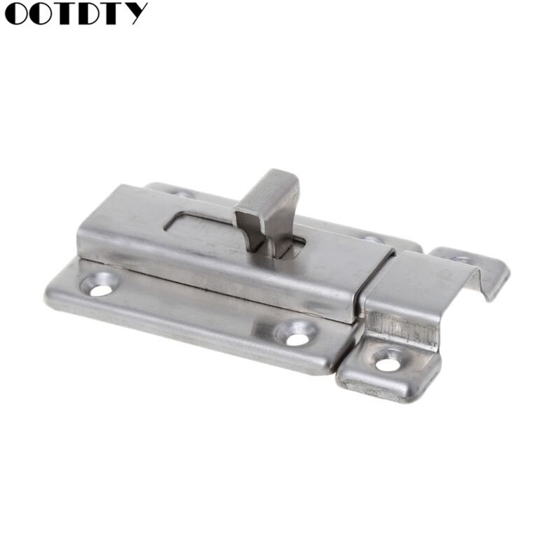 Stainless Steel Spring Latch Slide Door Lock Security Gate Barrel Bolt Padlock