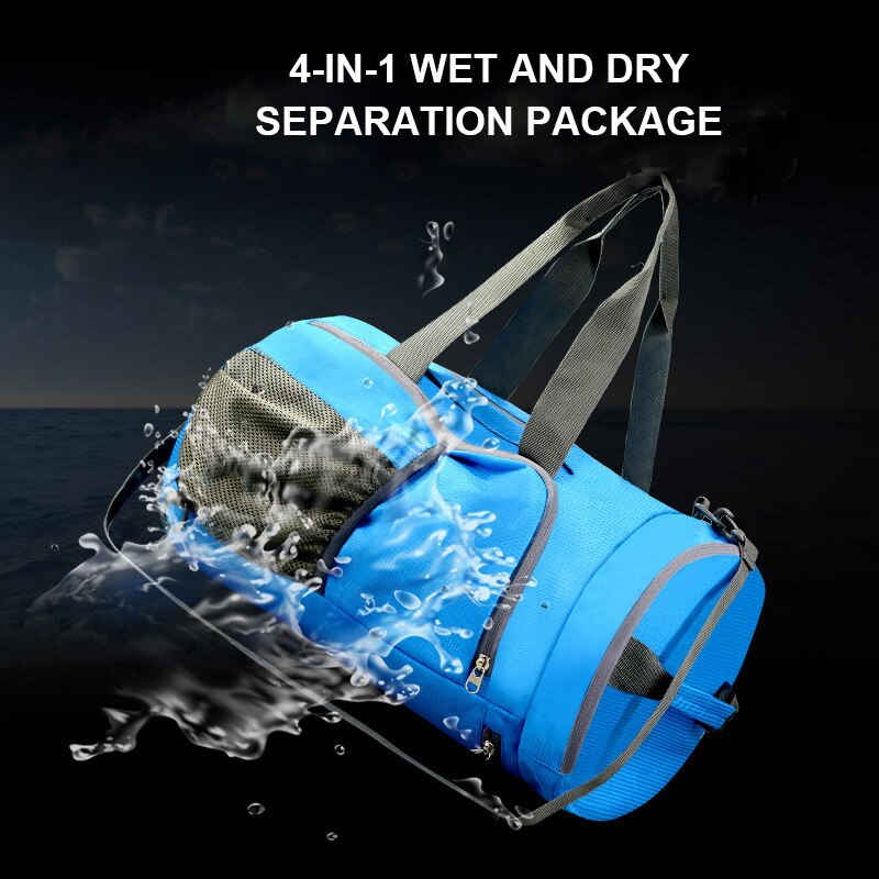 Diving Bag Water-proof One-shoulder Bathing Suit And Sports Equipment Fitness Kit For Men And Women In Wet-dry Separation