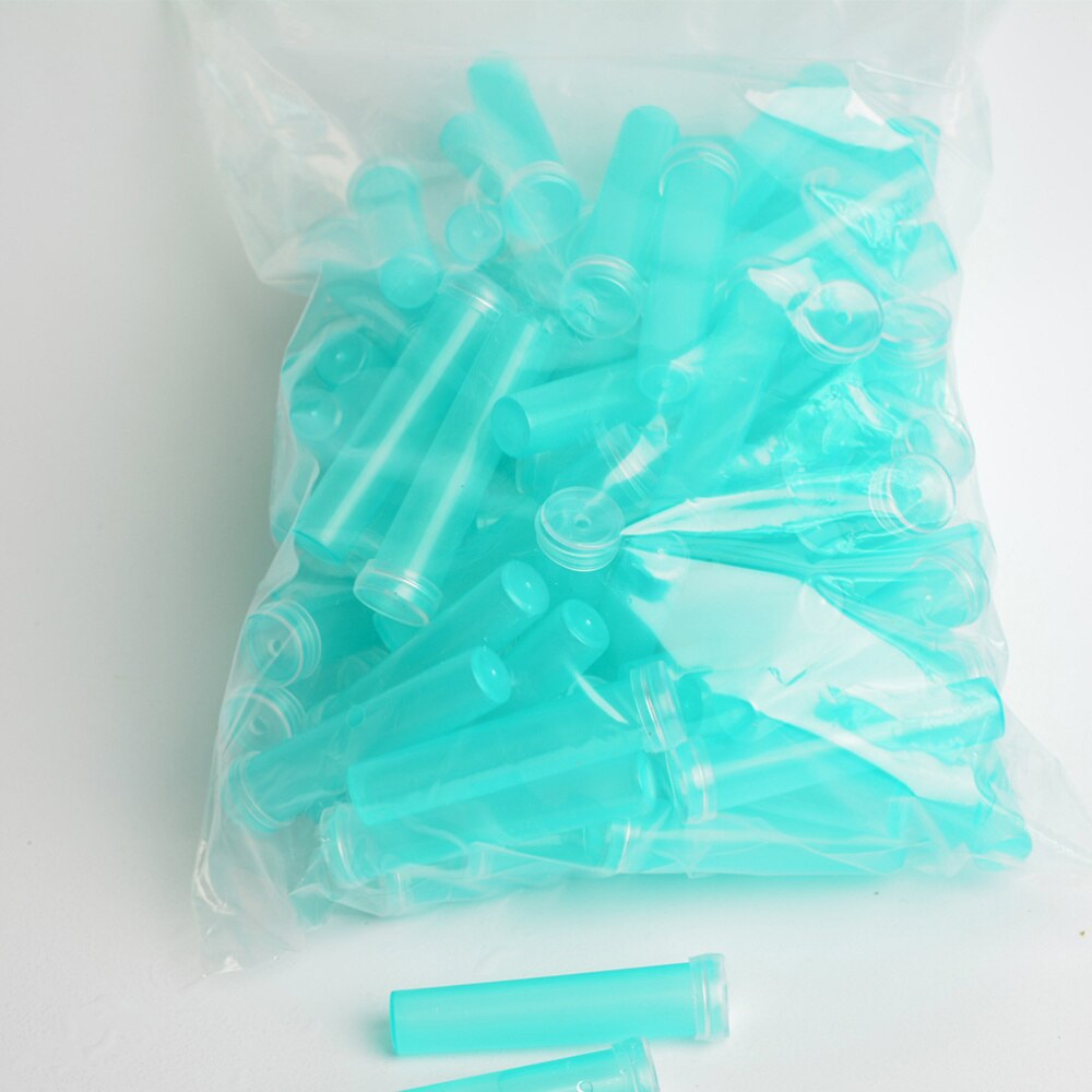 Tubos de agua florales para flores, tubos de agua florales para cultivo nutritivo fresco, almacenamiento de agua, suministros para tienda de flores de prueba pequeña (azul cielo), 100 Uds.