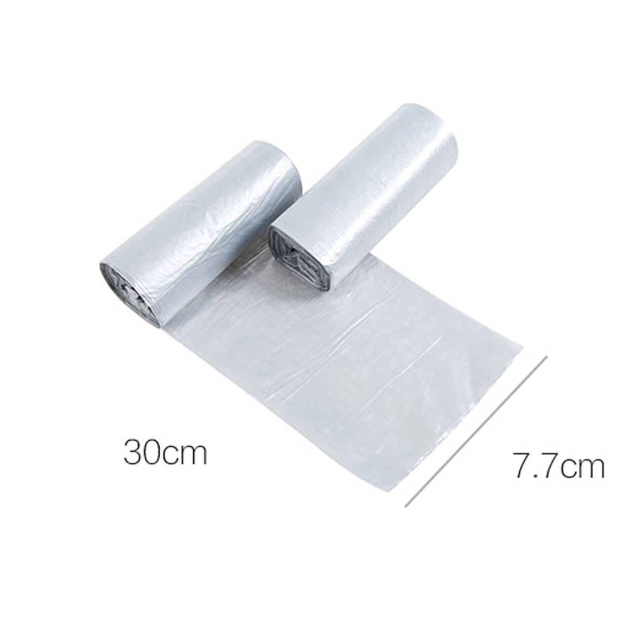 Otherhouse 100 stuks kleine vuilniszakken rol wegwerp auto vuilniszak afvalzak voor op het bureau prullenbak huishoudelijke accessoires