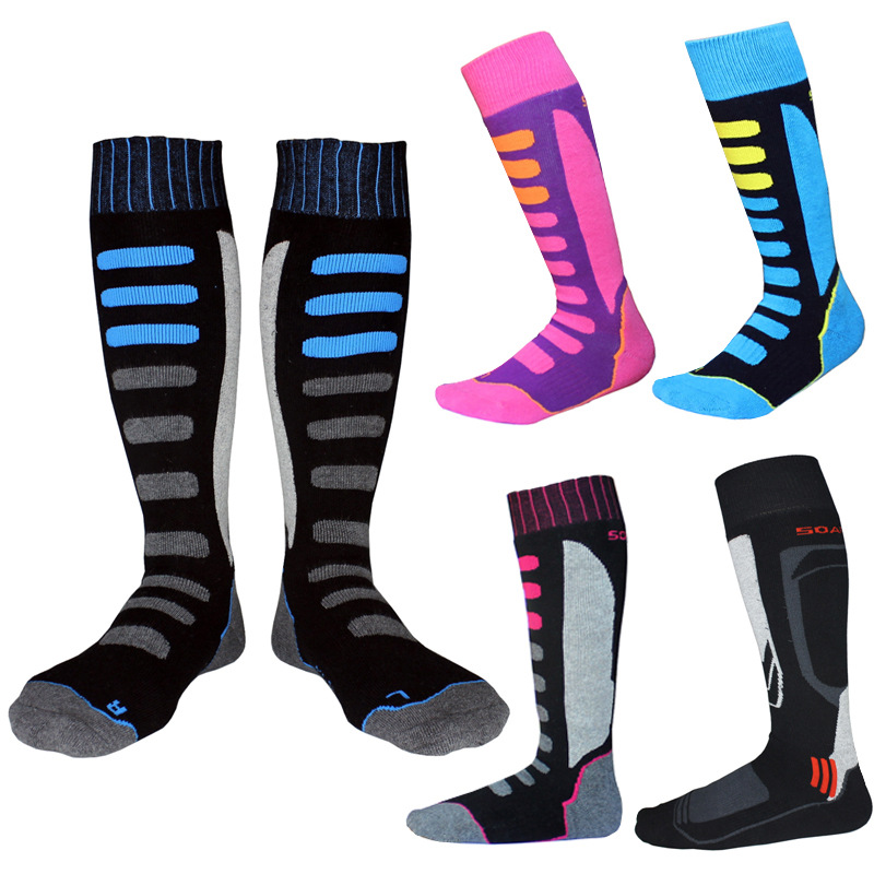Männer Frauen Skifahren Socken Baumwolle Thermosocks Winter Outdoor Sport Snowboard Wandern Ski Warme Dicker