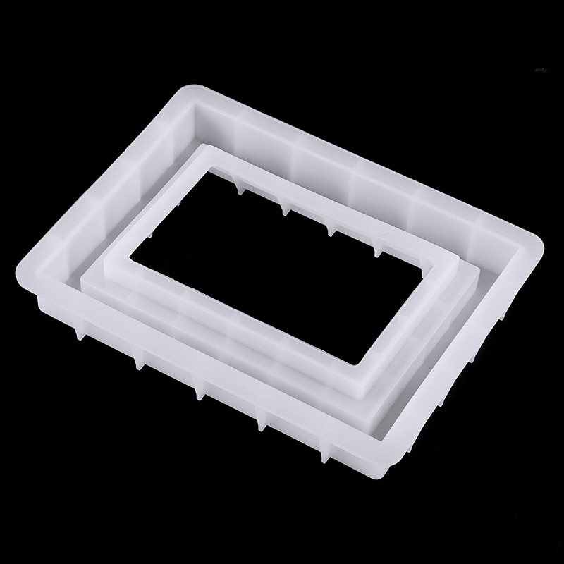 1PC Stampo in silicone foto portafoto Stampo in silicone FAI DA TE Cornici Dello Stampo in Resina Epossidica di Arte Artigianato Strumenti 20.5x15.5cm