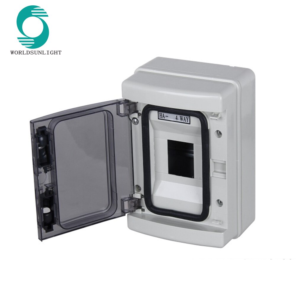 Plastic Circuit Breaker PC Distribution Box Distribution Protection Box For 4 Ways Circuit Breaker Indoor On The Wall