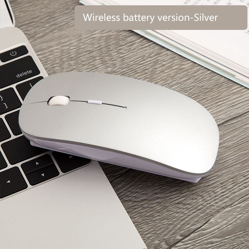 Girls Wireless Mouse for xiaomi apple mouse Draadloze Muis for Macbook air/pro/retina Mice inalambrico with 2.4ghz usb Receiver: Wireless silver